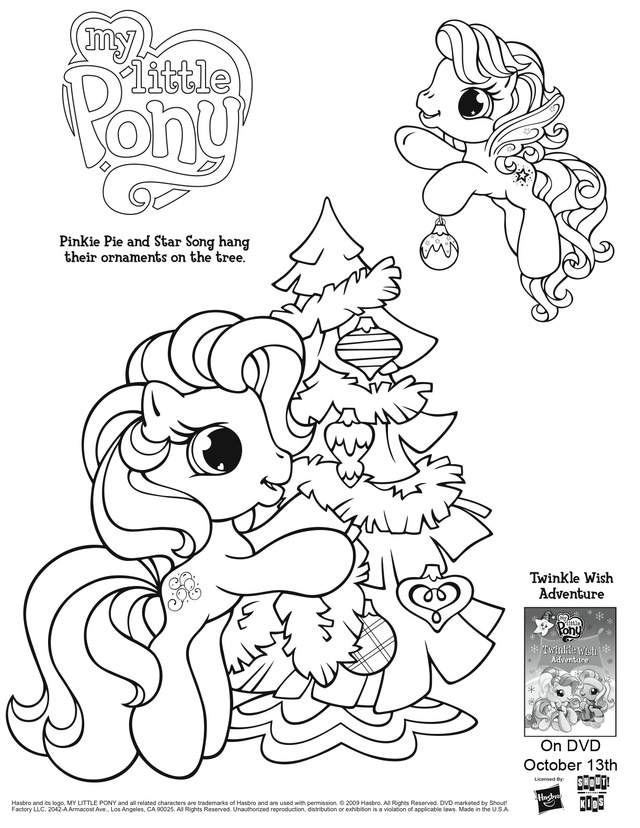 Coloriage d'un poney se tenant dans un champ verdoyant