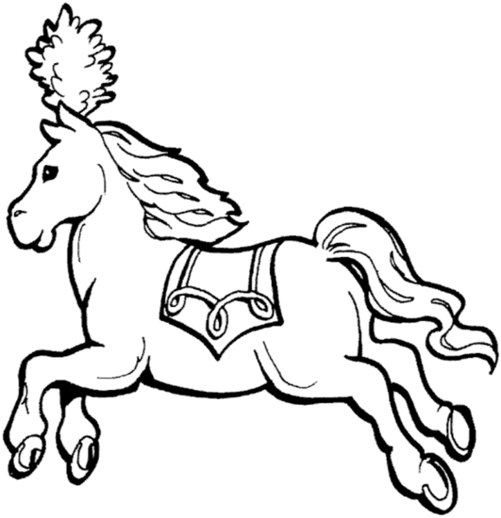 Un poney gambadant dans un paysage verdoyant