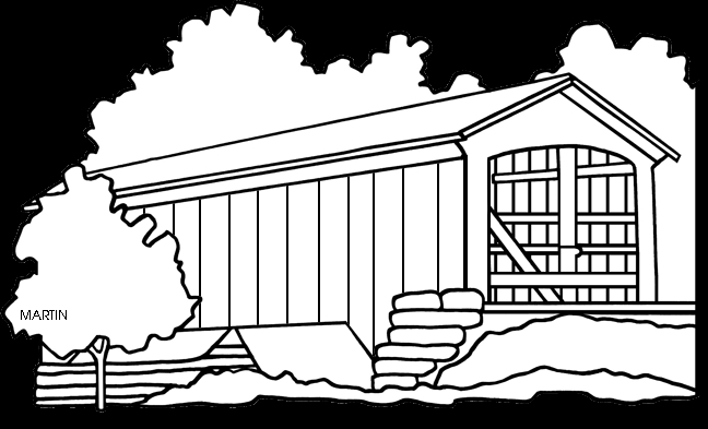 Coloriage d'un pont pittoresque au-dessus d'une rivière
