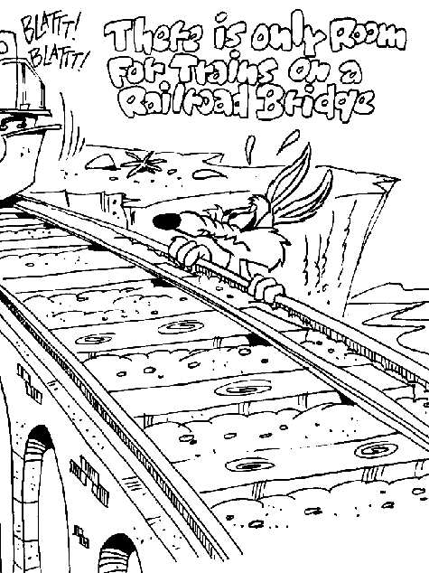 Coloriage d'un pont majestueux surplombant une rivière calme