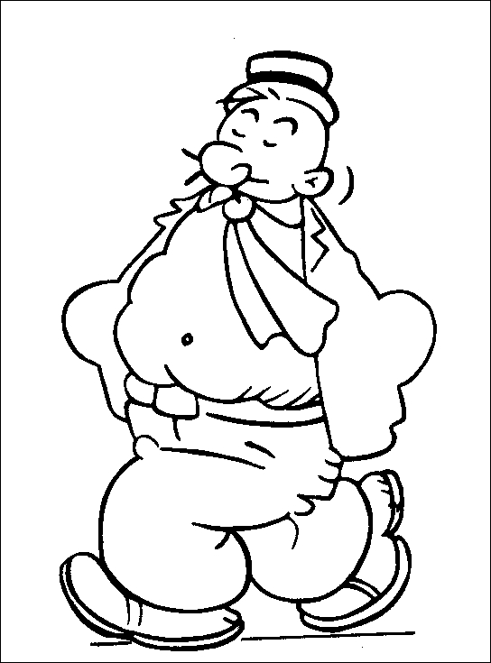 Coloriage Popeye #43486 à imprimer Coloriage Popeye #43486 à imprimer
