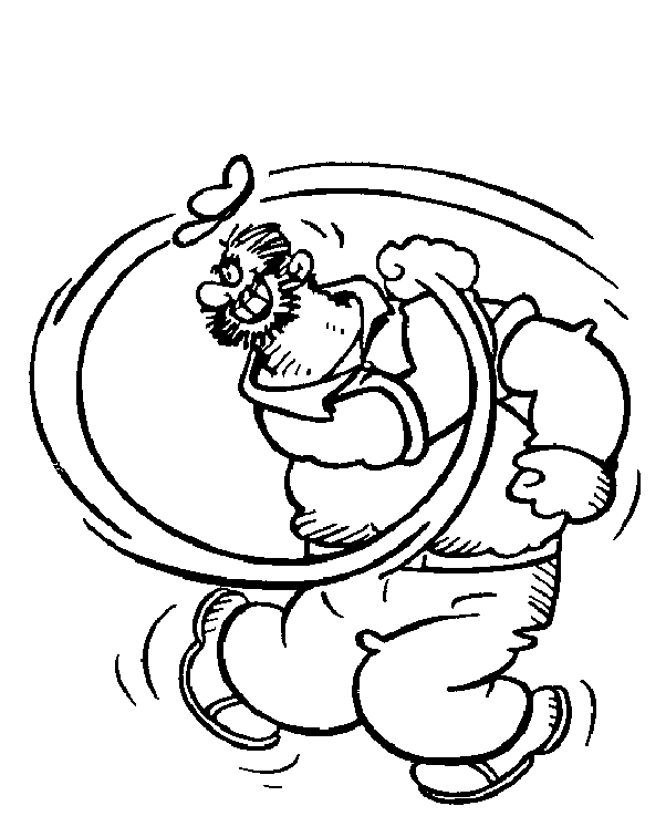 Popeye en train de déguster des épinards avec enthousiasme