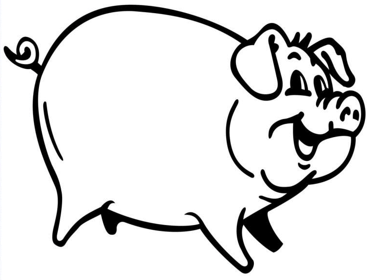 Un petit porc jouant dans un champ ensoleillé