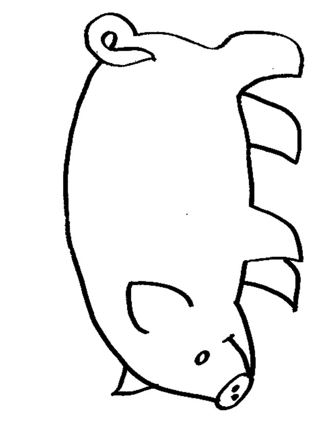 Un porc joyeux dans un paysage pastoral
