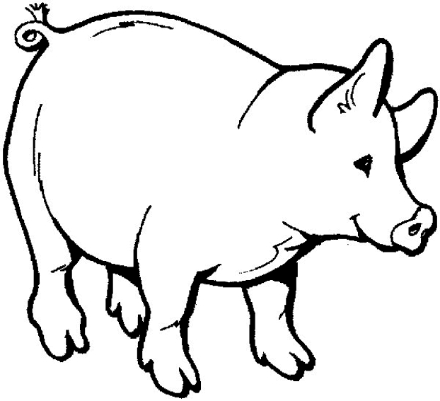 Un porc joyeux dans un champ verdoyant