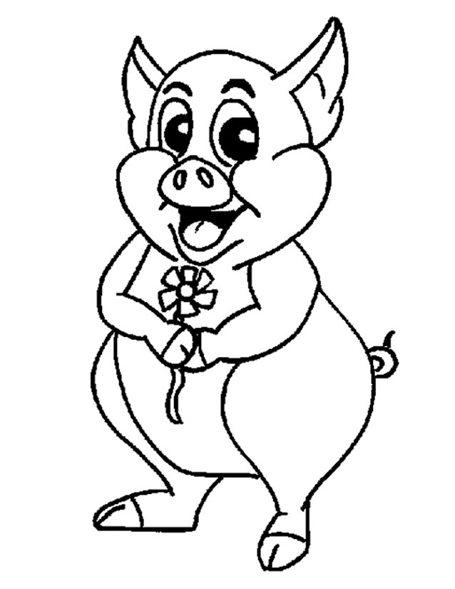 Un porc joyeux dans un champ verdoyant