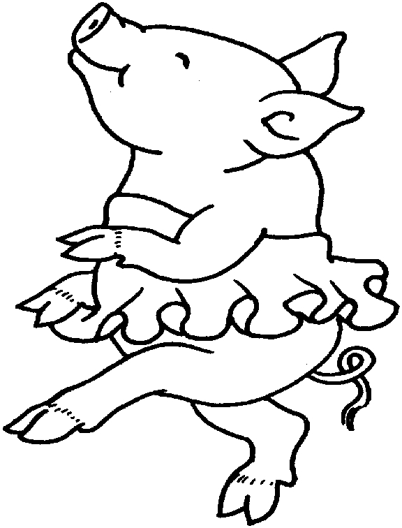 Un porc joyeux dans un champ verdoyant