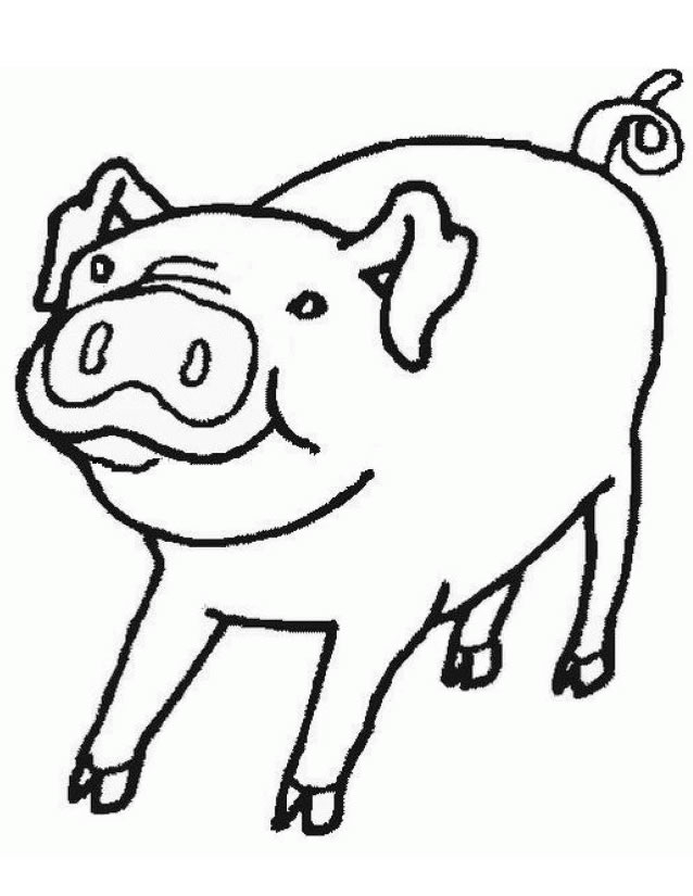 Un cochon joyeux au milieu d'une prairie ensoleillée