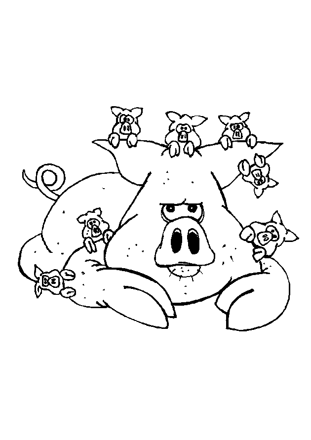 Un porc jouant dans un champ verdoyant Un porc jouant dans un champ verdoyant