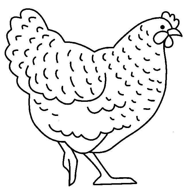 Une poule se promenant dans un jardin fleuri
