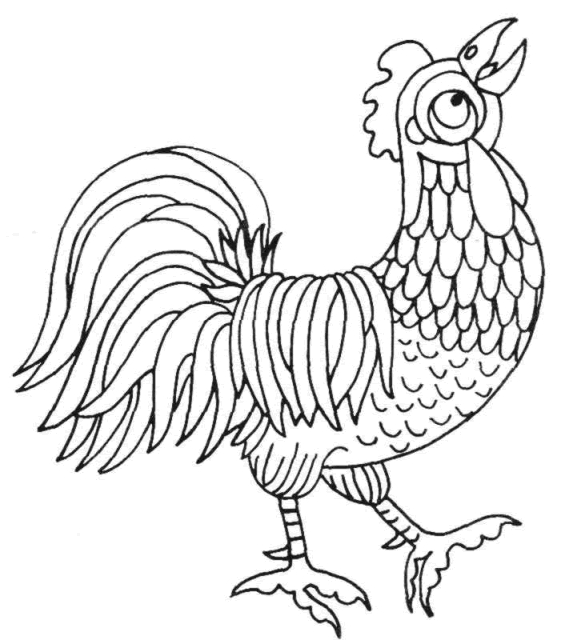 Une poule paisible dans un décor de campagne