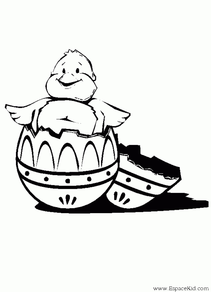 Coloriage d'une poule dans un décor de ferme