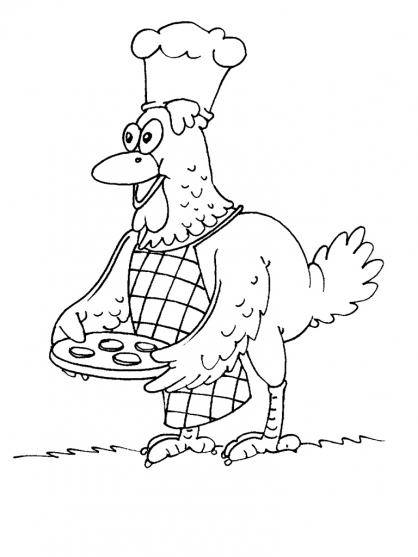 Une poule joyeuse évoluant dans un champ verdoyant