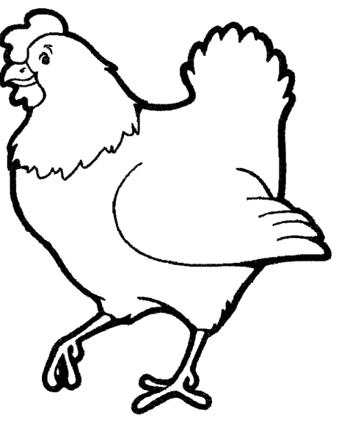 Un poulet joyeux se promenant dans un champ verdoyant Un poulet joyeux se promenant dans un champ verdoyant
