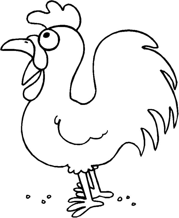 Un poulet joyeux dans un jardin verdoyant