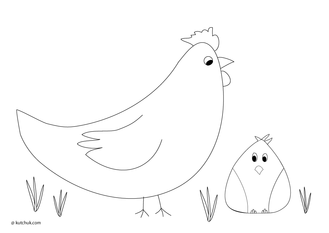 Un poulet joyeux dans un paysage rural