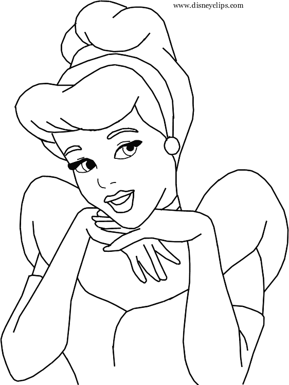 Coloriage d'une princesse dans un jardin enchanteur