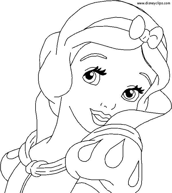 Coloriage d'une princesse dans un décor de jardin féerique