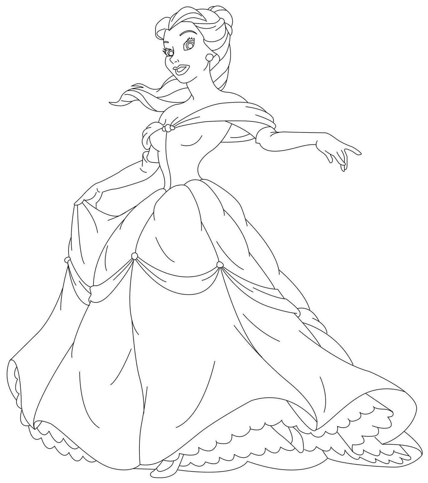 Une princesse en pleine contemplation dans un jardin