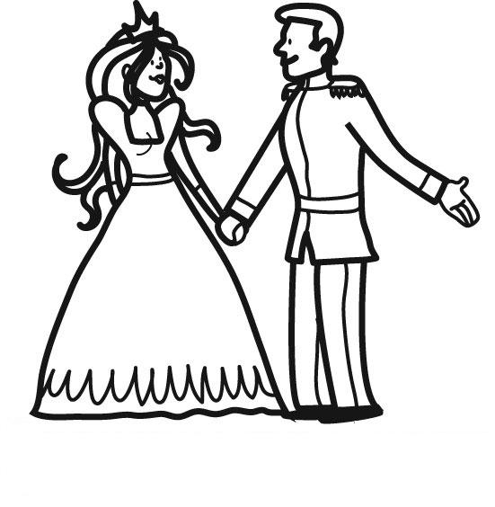 Coloriage d'une princesse dans un cadre de jardin enchanteur