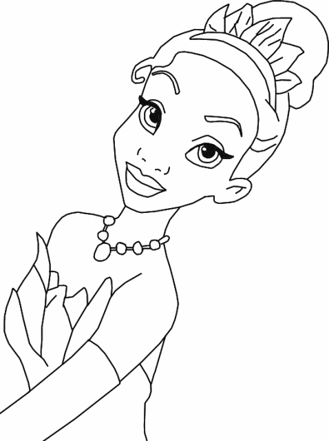 Coloriage d'une princesse dans un jardin fleuri