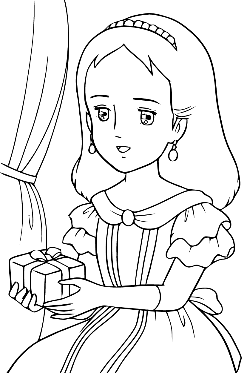 Une princesse élégante dans son jardin fleuri