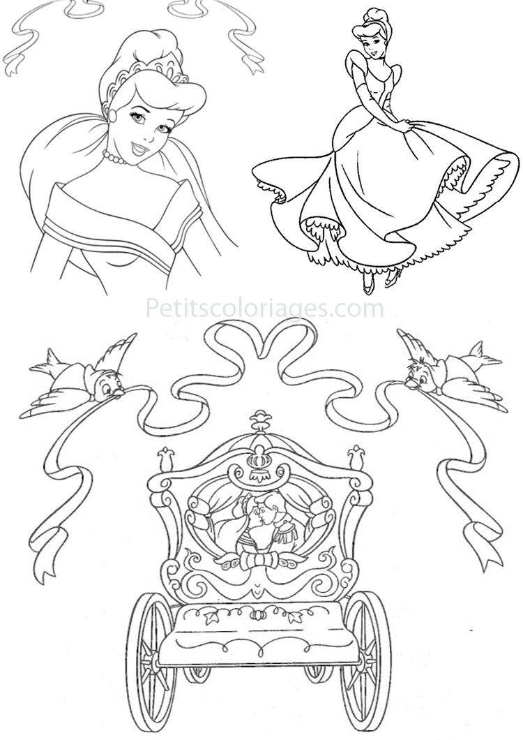 Coloriage d'une princesse dans un jardin fleuri