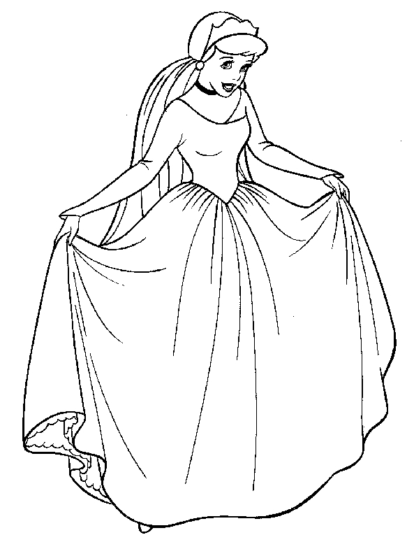 Coloriage d'une princesse entourée de fleurs et d'un château
