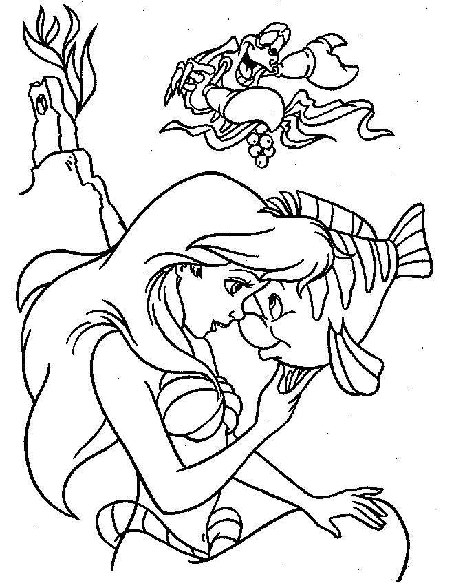 Coloriage d'une princesse dans un jardin fleuri