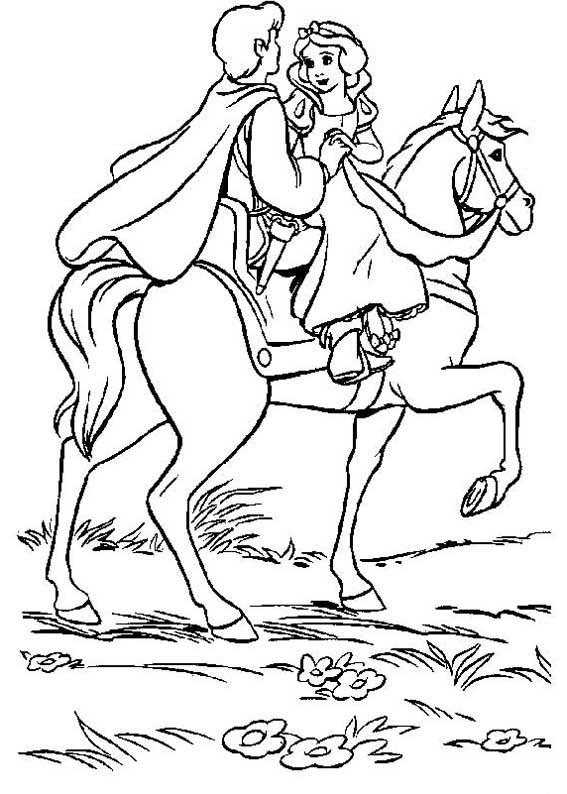 Coloriage d'une princesse en pleine aventure dans un jardin