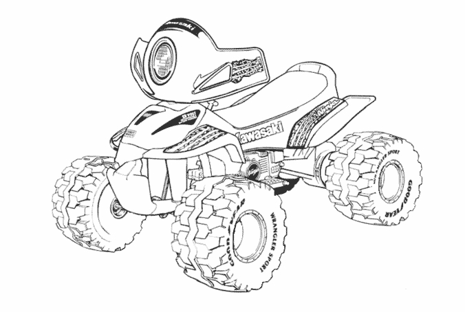 Coloriage Quad / VTT #47332 à imprimer Coloriage Quad / VTT #47332 à imprimer