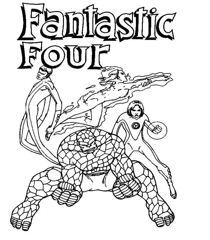Les Quatre Fantastiques en pleine action sur fond urbain