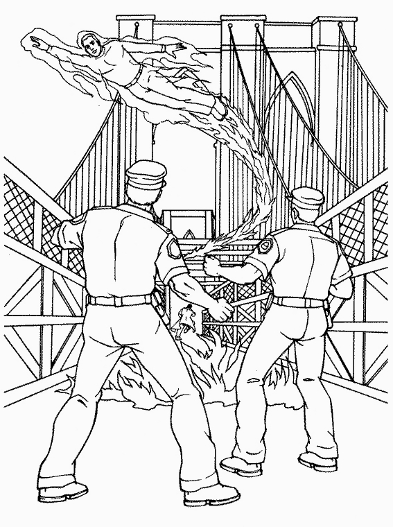 Les Quatre Fantastiques en pleine action dans une scène dynamique