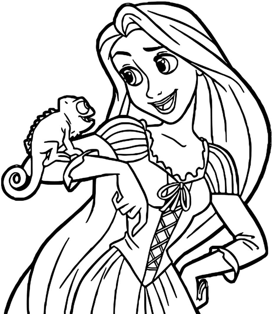 Raiponce et son ami dans un jardin luxuriant