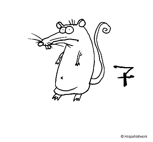 Rat souriant sur un fond simple et naturel