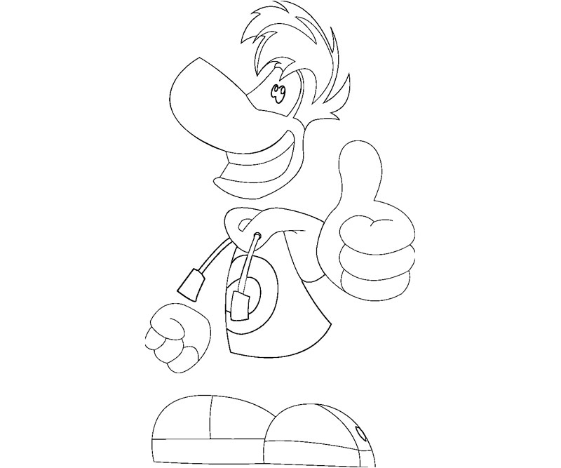 Rayman en pleine aventure dans un monde coloré