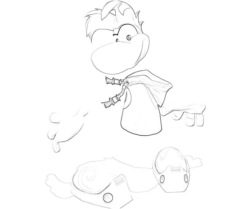 Rayman en pleine aventure dans un décor fantastique