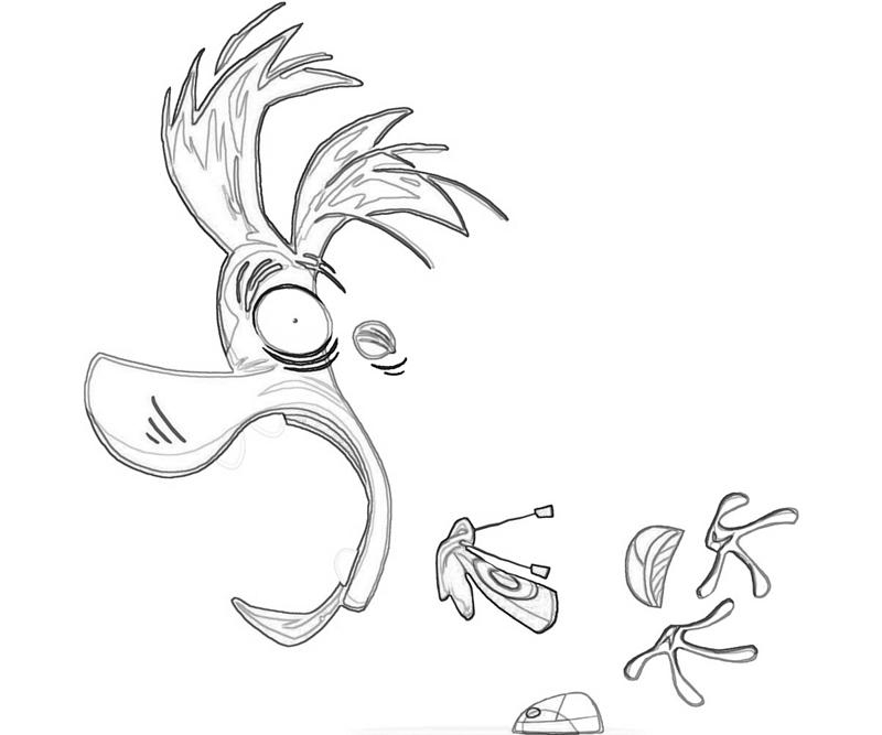 Rayman en pleine aventure dans un monde coloré