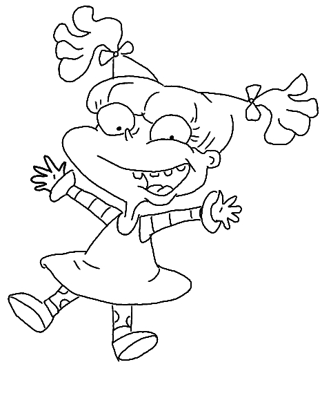 Coloriage de Razmoket en pleine aventure dans un décor ludique