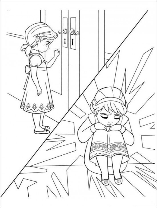 Elsa et Anna au cœur d'un paysage enneigé