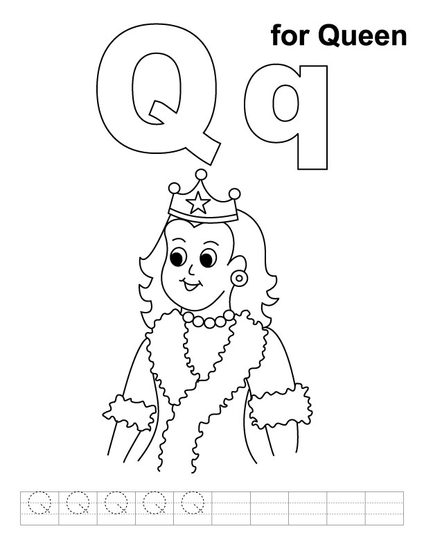 Coloriage d'une reine entourée de fleurs et de détails royaux