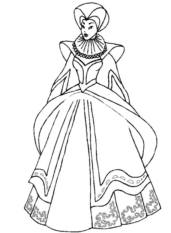 Reine majestueuse entourée de fleurs et de détails royaux