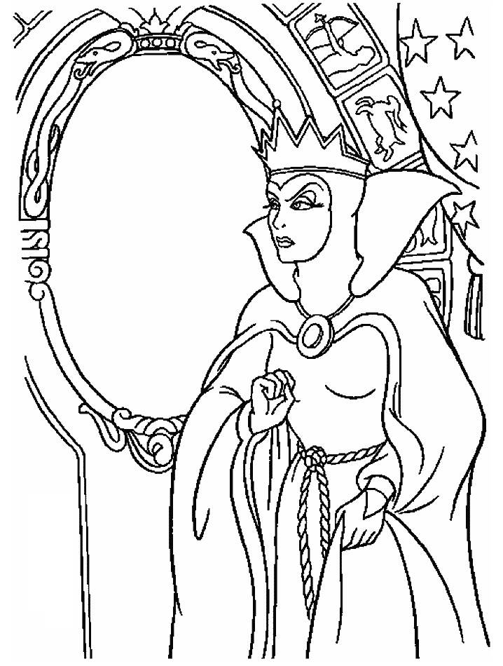 Coloriage d'une reine majestueuse dans son royaume