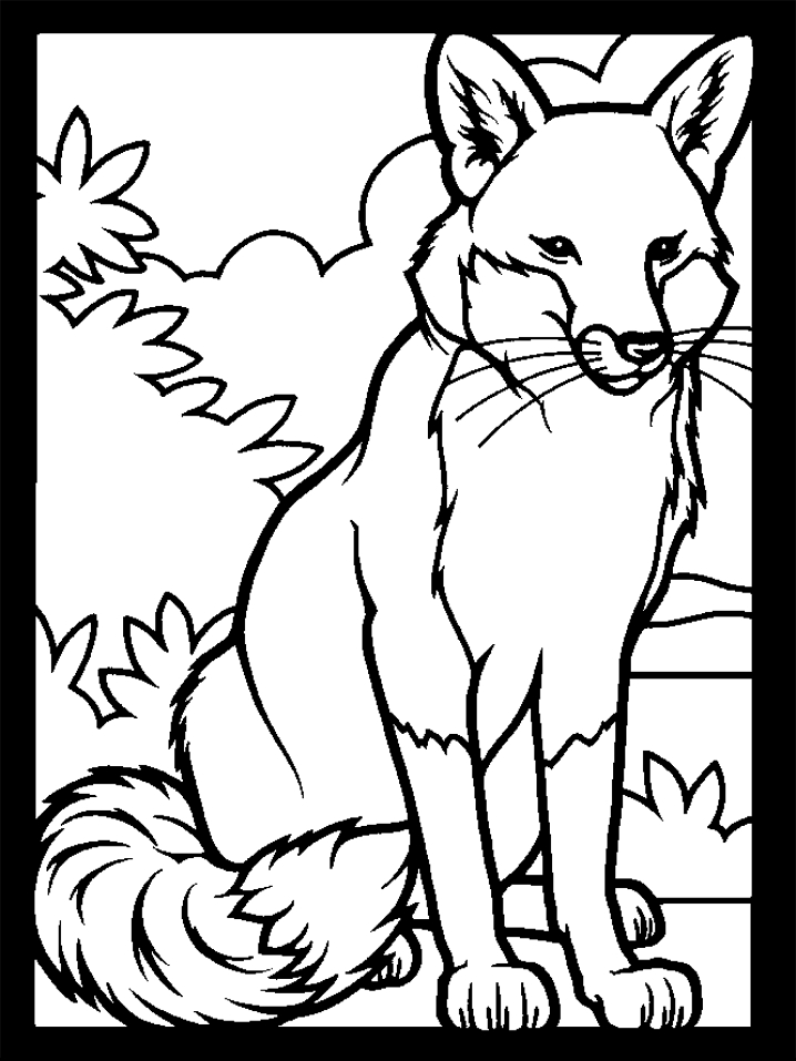 Coloriage Renard #9833 à imprimer