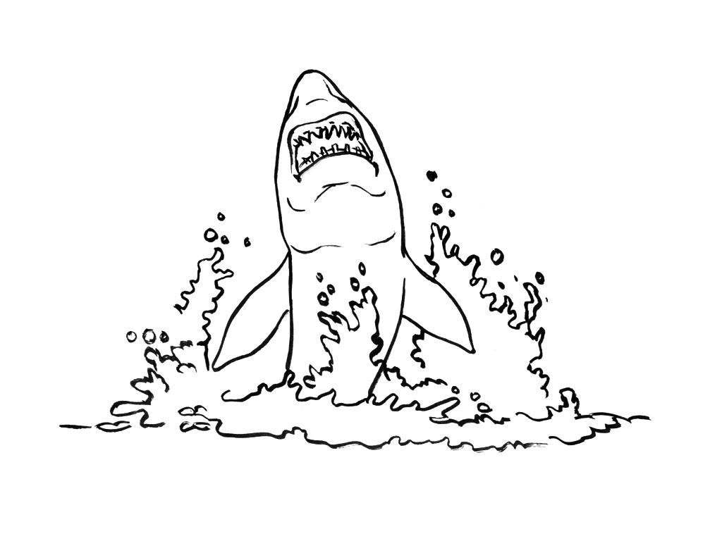 Un requin majestueux nageant dans les profondeurs marines