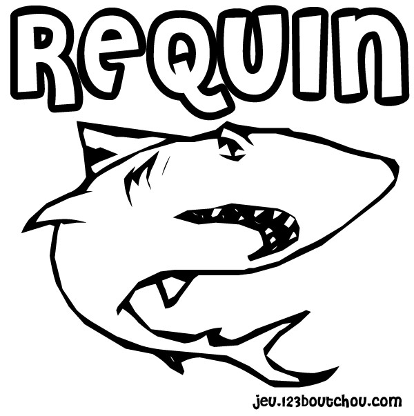 Un requin élégant évoluant dans un océan stylisé