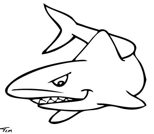 Un requin nageant dans les profondeurs marines