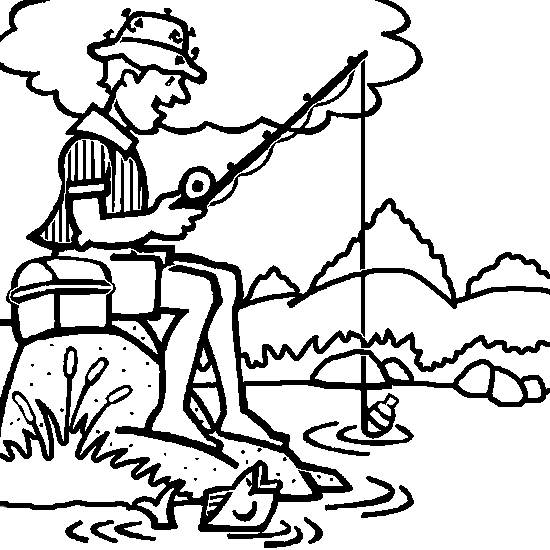 Un coloriage de rivière avec ses rives et une végétation luxuriante