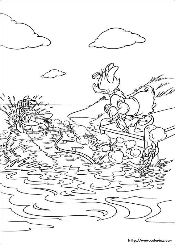 Coloriage d'une rivière paisible entourée de végétation