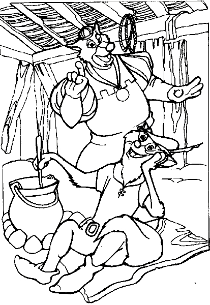 Robin des Bois en pleine action dans la forêt